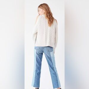BDG Jessye High-Rise Straight + Narrow Jean - Two-Tone Denim 27/32